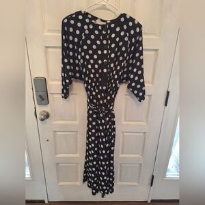 Retro/Vintage E.D. Michaels polka dot midi dress,  size 10.
